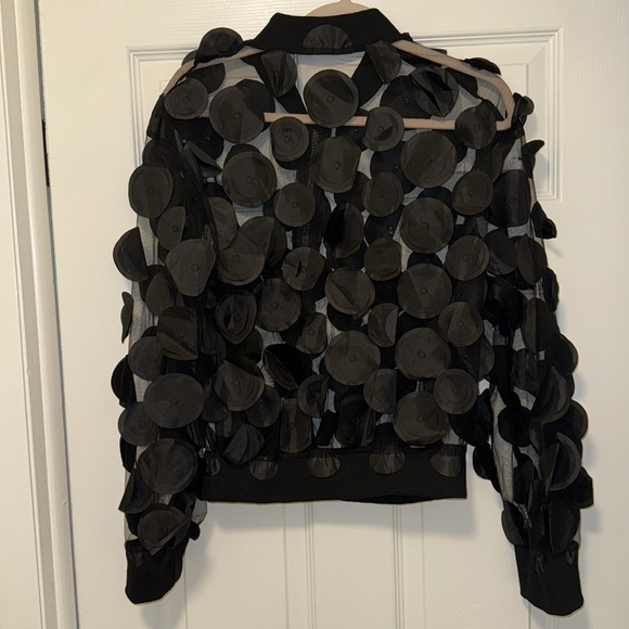 Shein Sheer Bomber Jacket NWOT - Picture 4 of 6